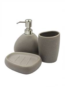 Набор аксессуаров для ванной Bath Plus Capricio W-CE0836B-SET3 серый