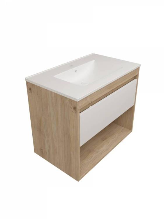 Тумба под раковину Watersense Nancy W00889 дуб, 75 см