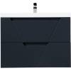 Тумба под раковину Belbagno Vittoria VITTORIA-800-2C-SO-GO-P 80x45x57 Grigio Opaco подвесная с двумя выкатными ящиками