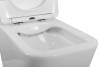 Унитаз подвесной BelBagno Due BB7107CHR/SC безободковый, с сиденьем микролифт, белый фото 7