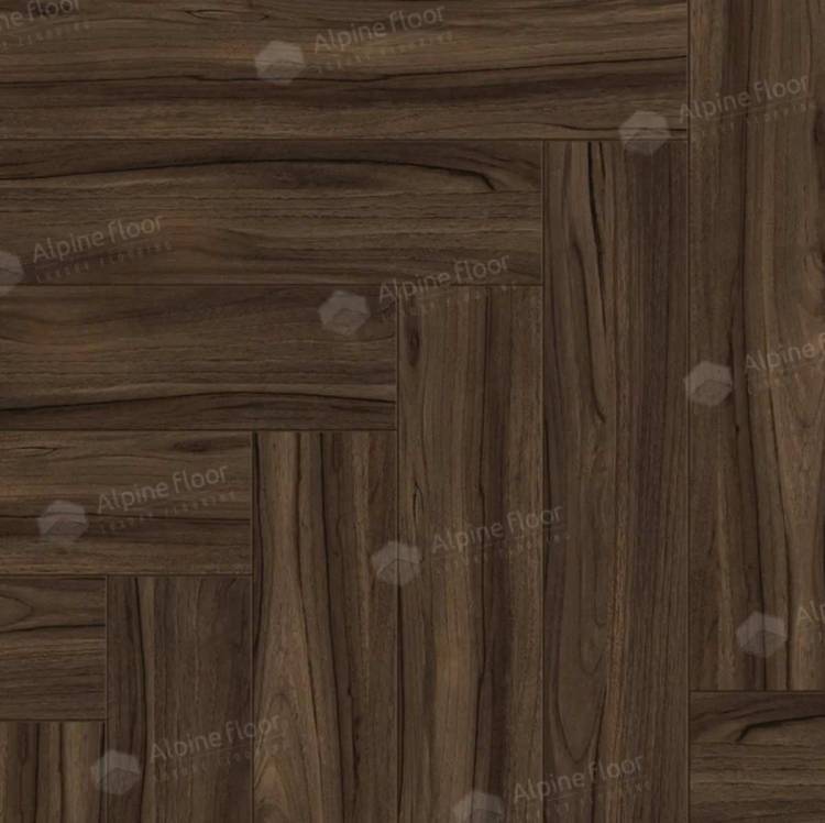 Ламинат Alpine Floor Herringbone 10/33 4V LF107-13 Орех Сицилия 600x100