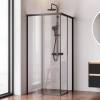 Душевой уголок Am.Pm X-Joy W94G-403-9090-BT1K профиль черный матовый, стекло прозрачное, 90x90x190 фото 2
