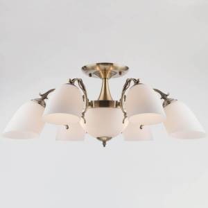 Подвесная люстра Eurosvet 22010/6+2 античная бронза