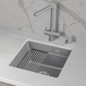 Мойка кухонная Granula Kitchen Space 4501iU алюминиум, 45x45