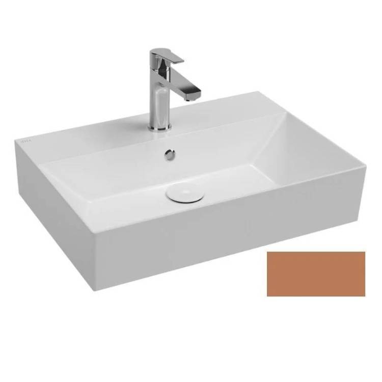 Раковина Isvea SistemaZ Frame 10SF50060SV-2H 60 см, коричневая матовая