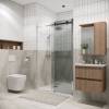 Душевая дверь в нишу Grossman Classic 100.K33.04.140.10.00 профиль хром, стекло прозрачное, 140x195 фото 6