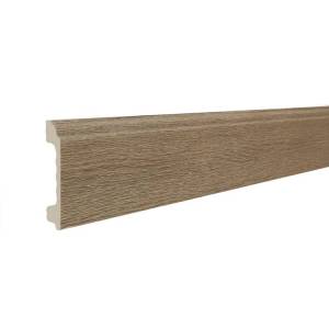 Напольный плинтус ТД Меридиан P3-123-N с тиснением 2400x80x16