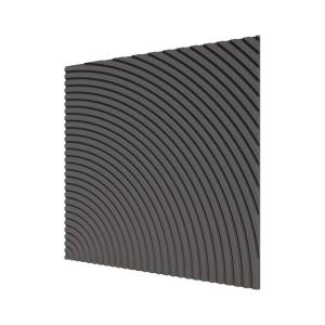 Стеновая квадратная панель МДФ Ликорн Круги графит 50x50x0.8