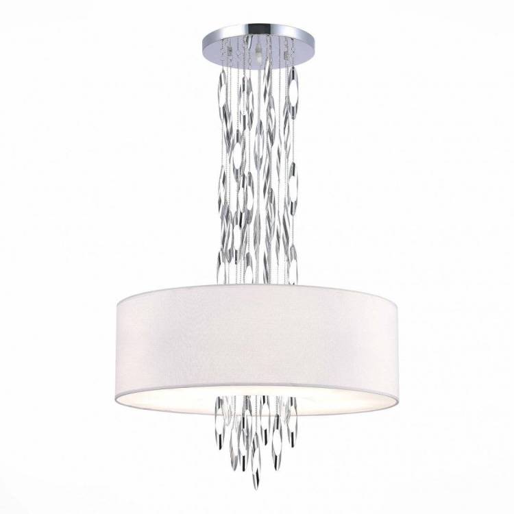 Люстра подвесная ST Luce Nettuno SL1353.103.05 Хром/Белый E14 5*60W
