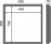 Ревизионный люк Люкер AL-KR 50x80 см, настенный фото 12