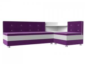 Диван угловой Лига диванов Милан 28500 Фиолетовый Правый