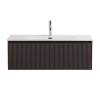 Тумба с раковиной BelBagno Темно-серый матовый, раковина BB-8099-100