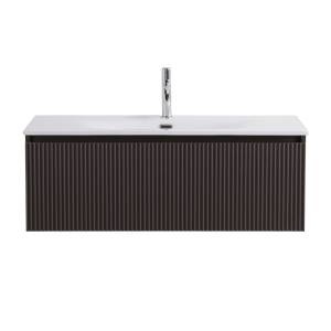 Тумба с раковиной BelBagno Темно-серый матовый, раковина BB-8099-100