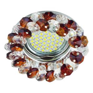 Встраиваемый светильник Fametto Fiore 130 DLS-F130 GU5.3 Chrome/Brown