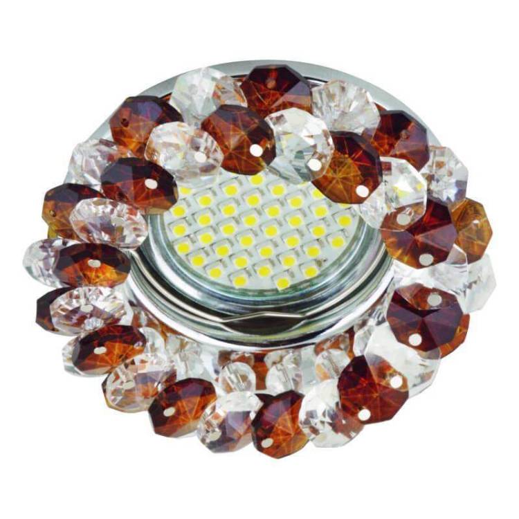 Встраиваемый светильник Fametto Fiore 130 DLS-F130 GU5.3 Chrome/Brown