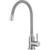 Смеситель для кухни ESKO Snake K44 G с гибким изливом, серый хром