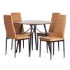 Стул Tetchair Easy (mod. JSC02-1) 24600 золотисто - коричневый, черный фото 8