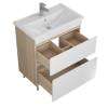 Тумба под раковину Uncoria Арно 70 57004 белый, дуб сонома фото 2