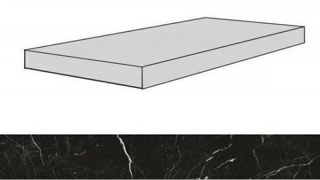 Ступень Atlas Concorde Russia Allure 620070001798 Imperial Black Scalino Angolare Sx Lap/Аллюр Империал Блэк Шлиф 33X80