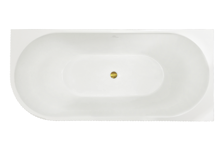 Акриловая ванна Royal Bath Nero RB710301R-GD белая, 170x78