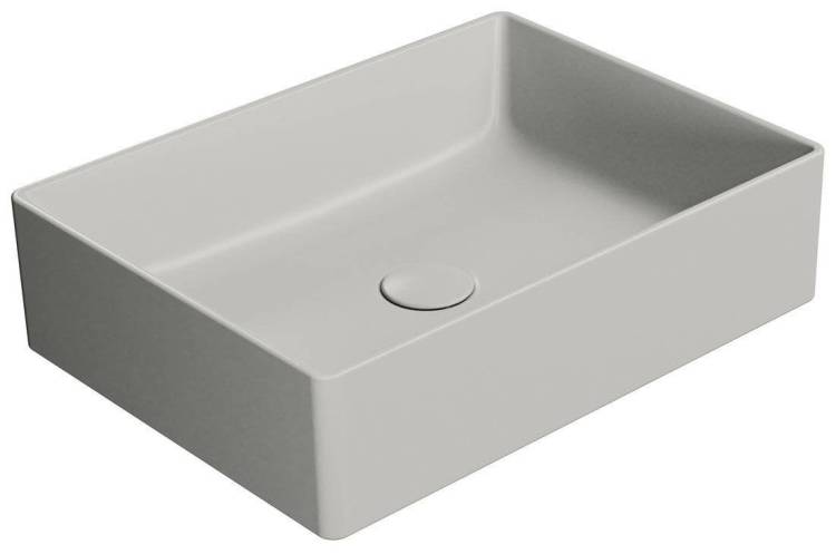 Раковина GSI Kube X 942917 серый матовый, 50x37