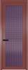 Межкомнатная дверь Profil Doors 1 AGP цвет профиля Красный антрацит, стекло безопасное 6 мм мору фиолетовое 700x2000