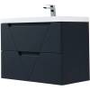 Тумба с раковиной Belbagno Vittoria VITTORIA-900-2C-SO-GO-P 90x45x57 Grigio Opaco подвесная с двумя выкатными ящиками фото 3