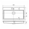 Раковина Uperwood Barsa 293020530 белая, 80x45 фото 6