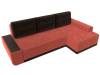 Угловой диван Лига Диванов Чикаго 110758 угол Коралловый\Коричневый 249/154/90 фото 6