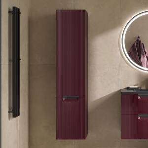 Шкаф-пенал Equil Астер (Aster) ppASTER36.L-44 левый, бордовый, 36x160 см