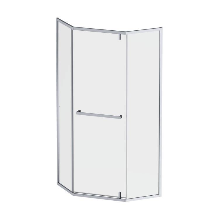 Душевой уголок Am.Pm Gem W90G-405-9090-MT профиль хром матовый, стекло прозрачное, 90x90x195