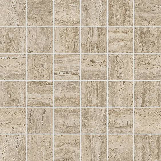 Мозаика Kerama Marazzi Про Травертин KMD2MSA009GR мозаичный бежевый матовый обрезной 30x30