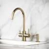 Смеситель для кухни Sancos Taper SC4012BG с возможностью подключения фильтра для воды, брашированное золото фото 6