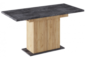 Кухонный стол Woodville Carla 629331 золотой / цемент темный