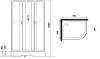 Душевая кабина Niagara Classic 339844LBK 90x80x200 без гидромассажа фото 16