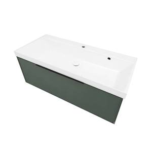 Тумба с раковиной La Fenice Simpla Grigio NFNC-01-SIM-G-100-3-100 серо-зеленая матовая, 100 см