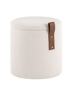 Пуф Stool Group Руни XS 24A2064CG-S-16 белый, вельвет, с ящиком
