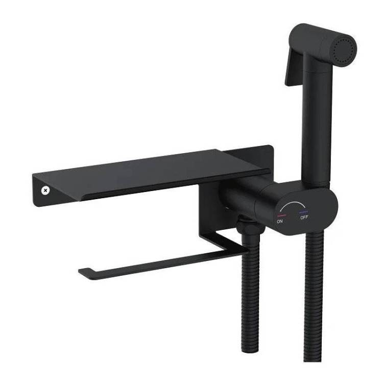 Гигиенический душ RGW Shower Panels 581408221-04 SP-221B, черный, со смесителем