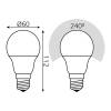 Лампа светодиодная сенсорная Gauss E27 10W 4100K матовая 102502210-M фото 4