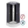 Душевая кабина Niagara Eco E80/26/TN корпус хром матовый, стекло тонированное, 80х80х215