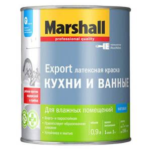 MARSHALL КУХНИ И ВАННЫЕ краска латексная для влажных помещений, матовая, база BW (9л)