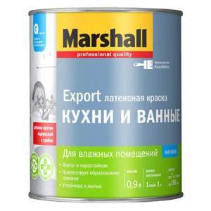 MARSHALL КУХНИ И ВАННЫЕ краска латексная для влажных помещений, матовая, база BW (9л)