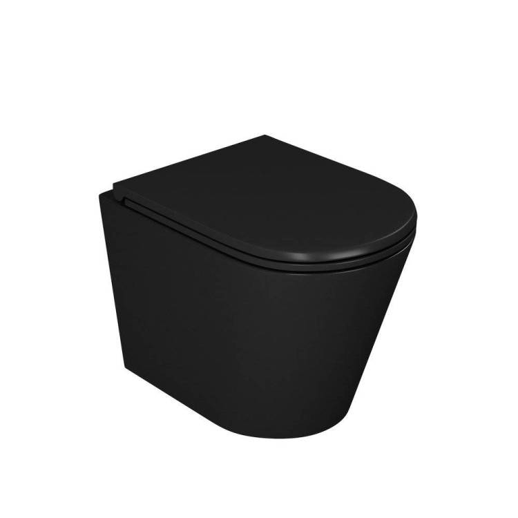 Унитаз подвесной D&K Venice DT1026025 безободковый, 515x355x365мм черный