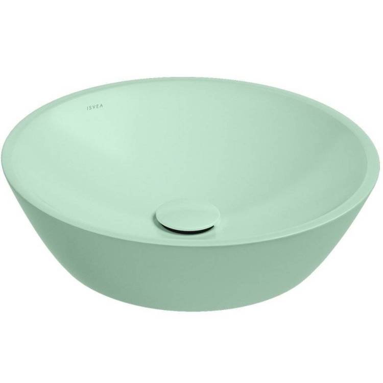 Раковина Isvea SistemaY Soft 10SY66045SV-2T 45 см, мятно-зеленая матовая