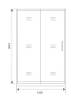 Душевая дверь в нишу Good Door Spirit WTW-130-C-CH СП00020 профиль глянцевый хром, стекло прозрачное, 130x190 фото 10