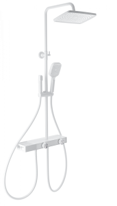 Душевая стойка Wonzon & Woghand WW-B4161-MW с термостатом, белый