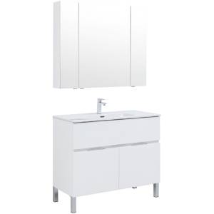 Мебель для ванной Aquanet Алвита New 100 274184 белый матовый, 1703x1010x465