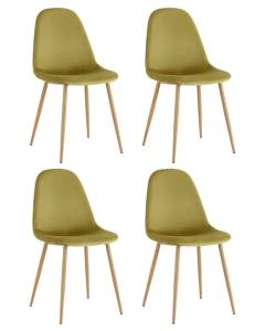 Набор из 4 стульев Stool Group Валенсия SN OS-001 HLR-53 X4 фисташковый