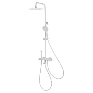 Душевая стойка Wonzon & Woghand WW-B3094-MW белая, с термостатом