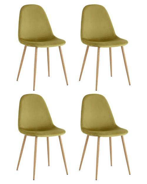 Набор из 4 стульев Stool Group Валенсия SN OS-001 HLR-53 X4 фисташковый